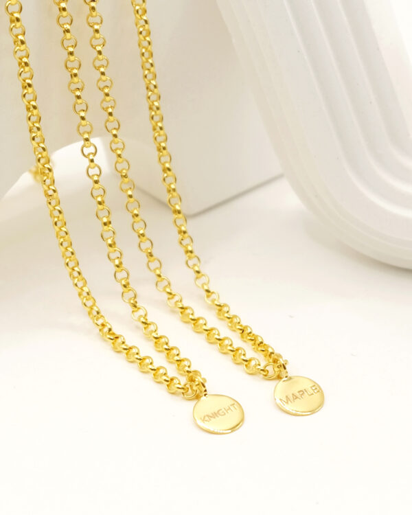 ของขวัญรับขวัญหลาน, รับขวัญเด็กแรกเกิด, จี้ทองสลักชื่อ, ทองรับขวัญหลาน