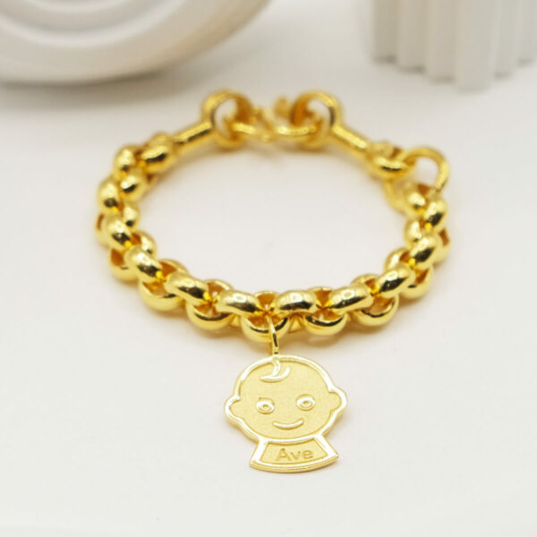 ของขวัญรับขวัญหลาน, รับขวัญเด็กแรกเกิด, จี้ทองสลักชื่อ, ทองรับขวัญหลาน